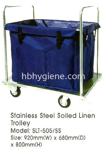 Stainless Steel Soiled Linen Trolley Pembersih Rumah Trolley Pontian, Johor Bahru(JB), Malaysia Suppliers, Supplier, Supply | HB Hygiene Sdn Bhd