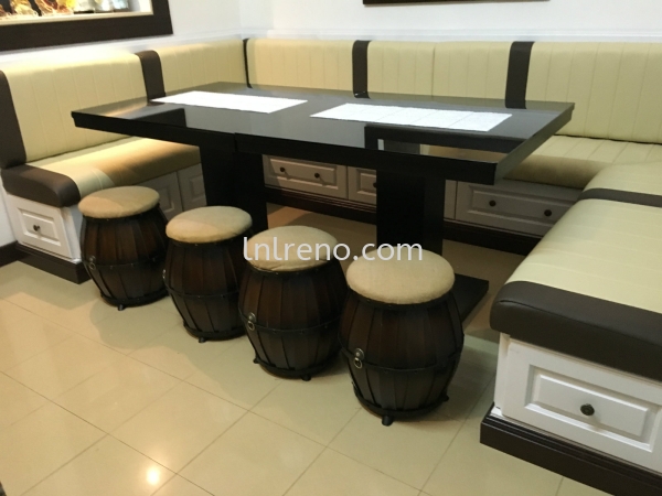 We are specialist in bench seat / booth seat in Malaysia (FREE QUOTATION) Booth / Bench seating Petaling Jaya (PJ), Selangor, Kuala Lumpur (KL), Malaysia. Design, Renovation, Decoration | LNL Reno Enterprise