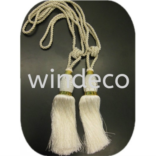 Tassel 03 (White)  Tieback / Tassel Accessories Johor Bahru (JB), Masai, Desa Tebrau Supplier, Suppliers, Supply, Supplies | Windeco Curtain