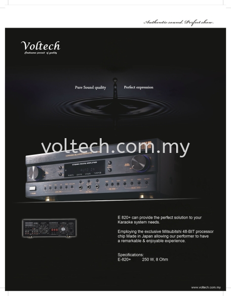 E8300 Voltech Karaoke Amp Johor Bahru, JB, Johor, Malaysia. Supplier, Suppliers, Supplies, Supply | Voltech Professional