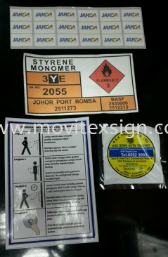 label  stickers for indoor outdoor industry used