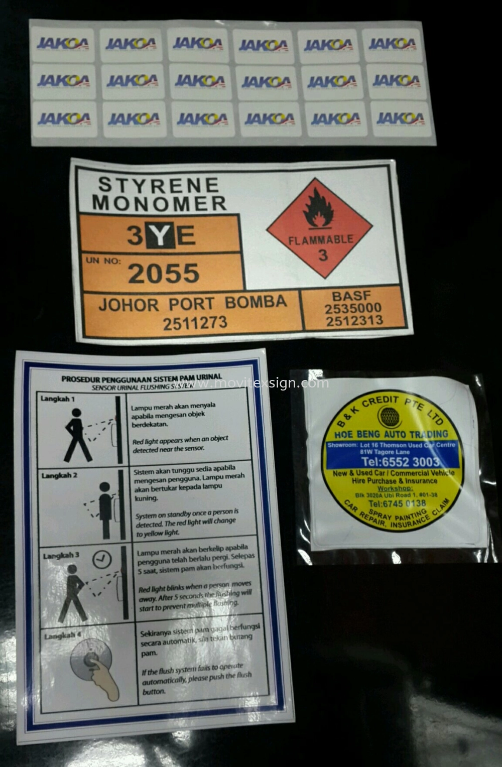 Label Jb or sticker sign or adhesive Safety label