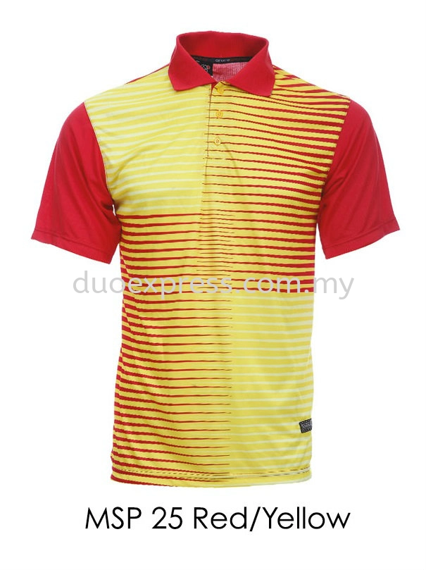 MSP 25 Red Yellow Collar T Shirt