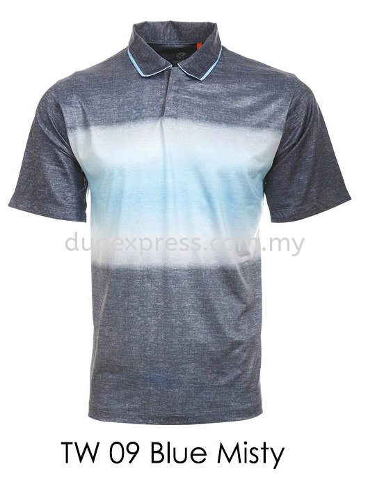 TW 09 Blue  Golf T Shirt