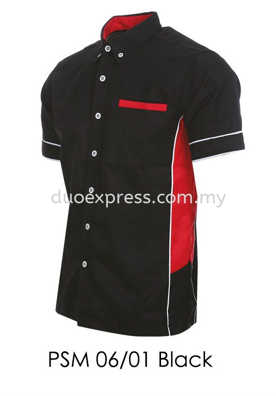 PSM 06 01 Black Unisex Corporate Shirt