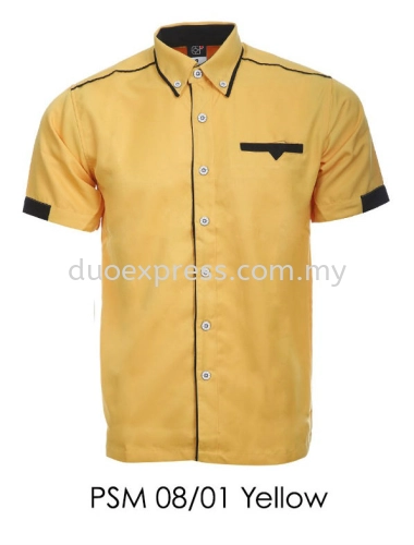 PSM 08 01 Yellow Unisex Corporate Shirt