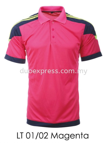 LT 01 02 Magenta Collar T Shirt