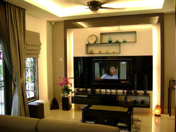 Double Storey House Living Room Interior Design Living Room Design Selangor, Kuala Lumpur (KL), Malaysia, Petaling Jaya (PJ), Kajang Service | Xenn Interior Design