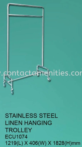 ECU1074 - S/Steel Linen Hanging Trolley