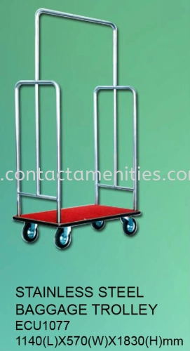 ECU1077 - S/Steel Baggage Trolley