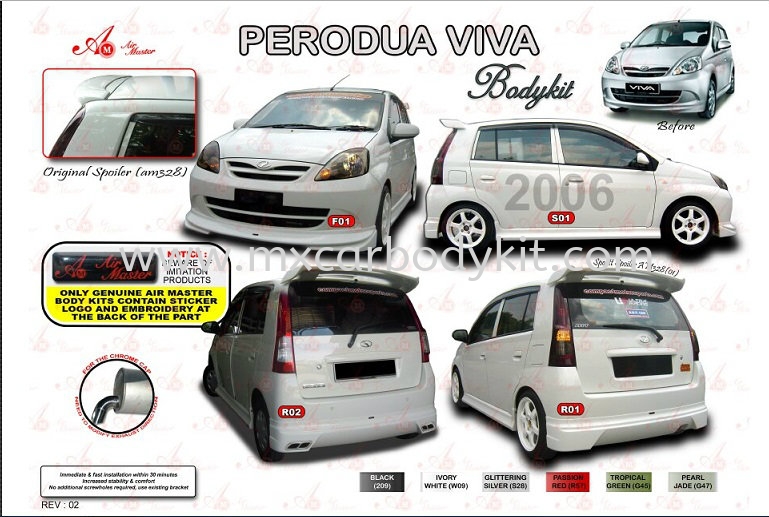 Perodua Viva 2006 Am Style Body Kit Spoiler Viva 2006 Perodua Johor Malaysia Johor Bahru