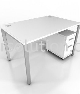 white-bench-desk Metal Leg Office Table Johor Bahru (JB), Malaysia, Ekoflora Supplier, Suppliers, Supply, Supplies | OR Solution