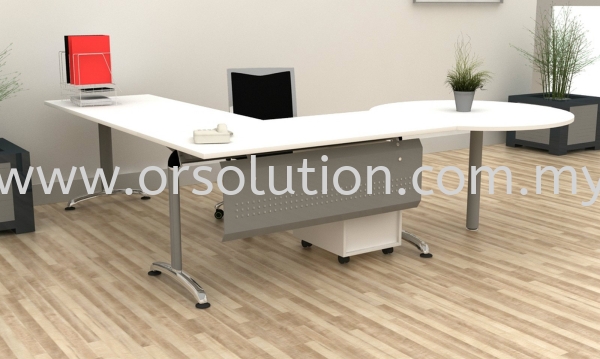 Steel Leg L Shape Table with Connecter Top FST (65) T-Leg Office Table Johor Bahru (JB), Malaysia, Ekoflora Supplier, Suppliers, Supply, Supplies | OR Solution