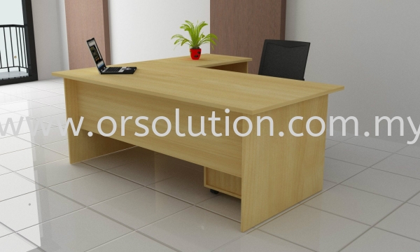 Standard Table with Side Return FST (15) Executive Table Office Table Johor Bahru (JB), Malaysia, Ekoflora Supplier, Suppliers, Supply, Supplies | OR Solution