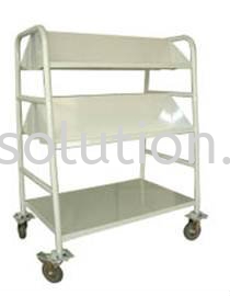 Book Trolley With 2 Slanting Library-Book Trolley Steel Metal Furniture Johor Bahru (JB), Malaysia, Ekoflora Supplier, Suppliers, Supply, Supplies | OR Solution