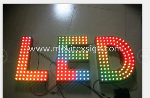 The logo sign and multicolor LED module are used for the lettering logo to increase outdoor visual aesthetics. (click for more detail)