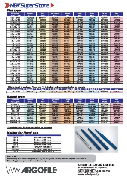 Flat Type/Round Type and Holder for Hand Use New Super Stone Japan Argofile UHT Xebec Sonofile Daiwa Rabin Johor Bahru (JB), Malaysia Supplier, Suppliers, Supply, Supplies | TL Solution Enterprise