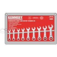 KEN-582-2236K - 10-19mm SHORT RATCHET COMBINATION SPANNER SET 9PC