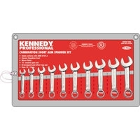 KEN-582-2225K - 10-19mm SHORT ARM COMBINATION SPANNER SET 10PC