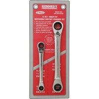 KEN-582-6870K - MULTIFIT RATCHET RING REVERSIBLE SPANNER SET 2PC