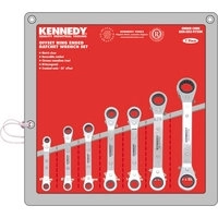 KEN-582-9750K - 7PC 6-22mm OFFSET RATCHET RING SPANNER SET