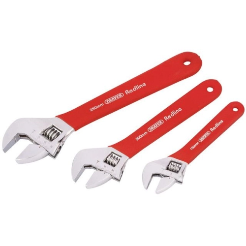 67634 - Draper Redline Soft Grip Adjustable Wrench Set (3 Piece)