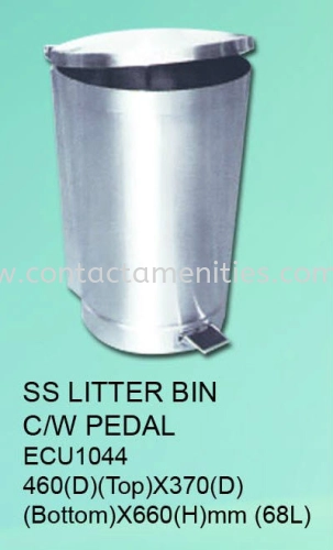 ECU1044 - SS Litter Bin c/e Pedal