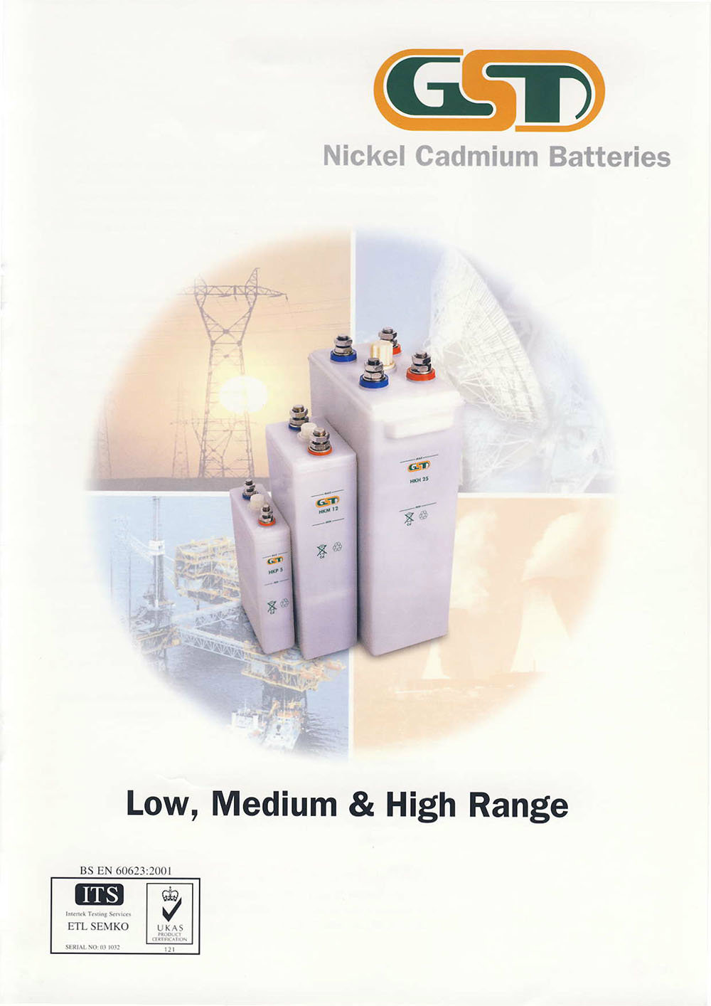 GST NICKEL CADMIUM BATTERY (HKP)