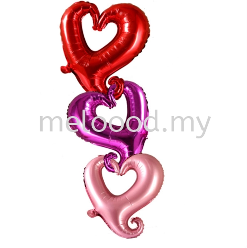 Foil 18" Heart-Shaped Hook Hollow 2117 0109