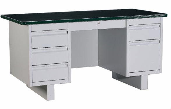 Double Pedestal Desk Writing Table Office Table   Supplier, Suppliers, Supply, Supplies | Click & Order