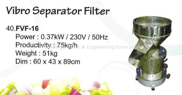 Vibro Seperator Filter Others Johor Bahru (JB), Malaysia Supplier, Suppliers, Supply, Supplies | FL Refrigeration & Engineering Enterprise (M) Sdn Bhd