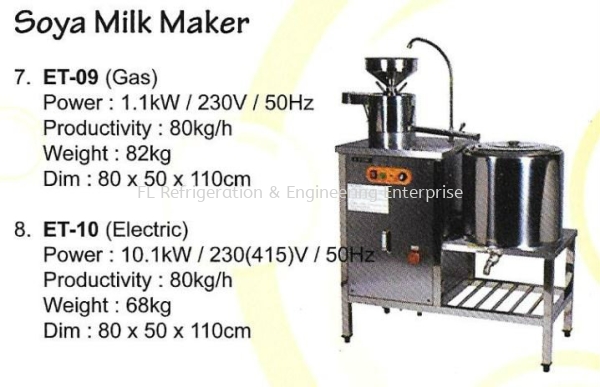 Soya Milk Maker Others Johor Bahru (JB), Malaysia Supplier, Suppliers, Supply, Supplies | FL Refrigeration & Engineering Enterprise (M) Sdn Bhd