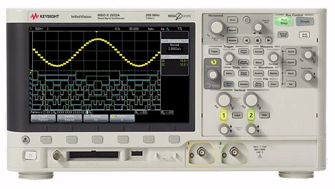 MSOX2012A Mixed Signal Oscilloscope: 100 MHz, 2 Analog Plus 8 Digital Channels