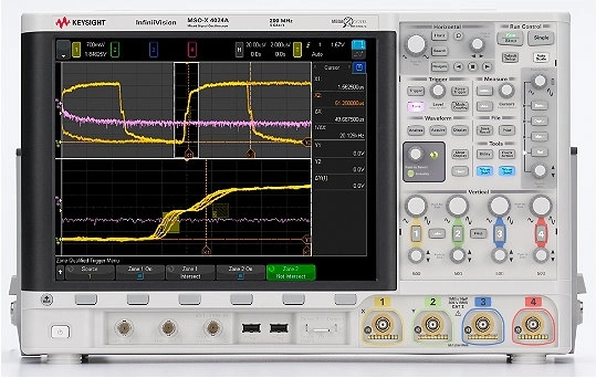 MSOX4032A Mixed Signal Oscilloscope: 350 MHz, 2 Analog Plus 16 Digital Channels