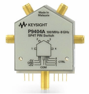 P9404A PIN Solid State Switch, 100 MHz to 8 GHz, SP4T