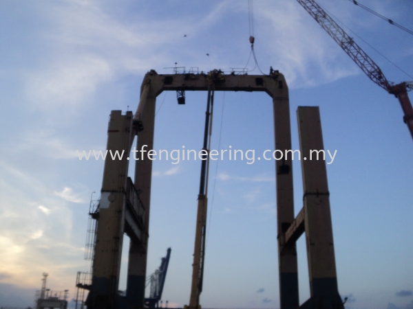  Kuantan Port Dismantled Quay Crane / Container Crane  Johor Bahru (JB), Malaysia, Selangor, Kuala Lumpur (KL), Shah Alam Supplier, Supply, Supplies, Service | TF Engineering Services Sdn Bhd