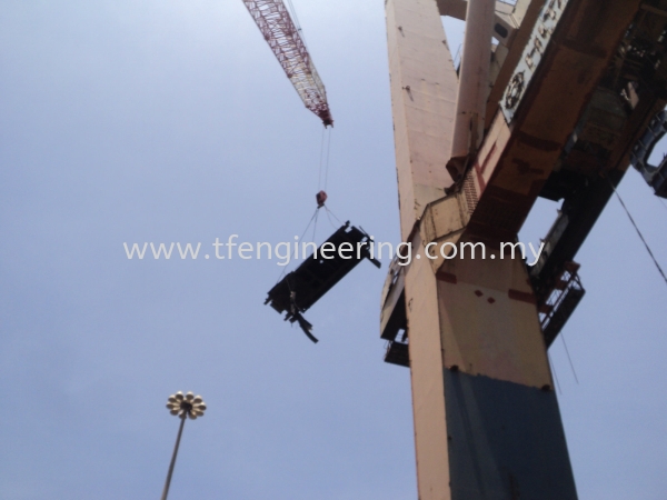  Kuantan Port Dismantled Quay Crane / Container Crane  Johor Bahru (JB), Malaysia, Selangor, Kuala Lumpur (KL), Shah Alam Supplier, Supply, Supplies, Service | TF Engineering Services Sdn Bhd