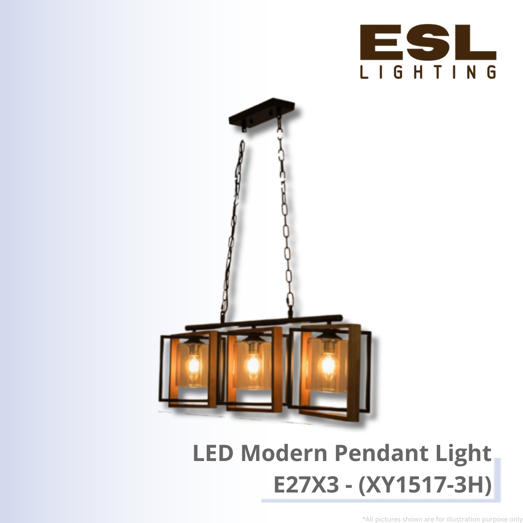 LED Modern Pendant Light E27X3 - XY1517-3H