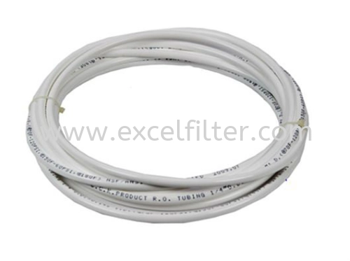 (Tube-1/4-W) 1/4" White Tubing for Water Filter