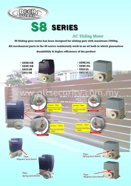 DOORGUARD S8 AC Sliding Motor DoorGuard Զϵͳ   Manufacturer, Supplier, Supply, Supplies | AST Automation Pte Ltd