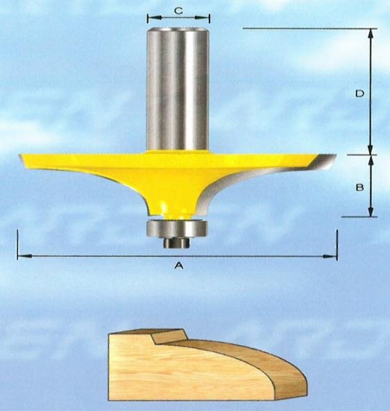 Table Top Edge Bits (357) Panel Raiser 