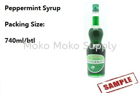 Peppermint Syrup Syrup and Sauce Ingredient Penang, Malaysia, Raja Uda Supplier, Suppliers, Supply, Supplies | Moko Moko Supply