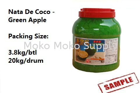 Nata De Coco - Green Apple Nata De Coco Topping Penang, Malaysia, Raja Uda Supplier, Suppliers, Supply, Supplies | Moko Moko Supply