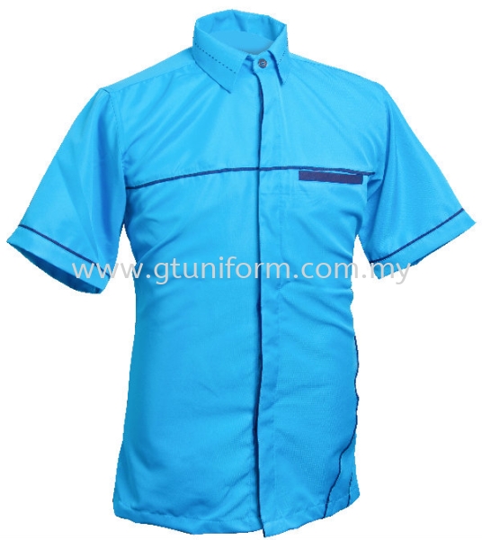 READY MADE UNIFORM M0109 (T.Blue & Black) Series 1 Polysoft Corporate Uniform Selangor, Kuala Lumpur (KL), Malaysia Supplier, Suppliers, Supply, Supplies | GT Uniform Sdn Bhd