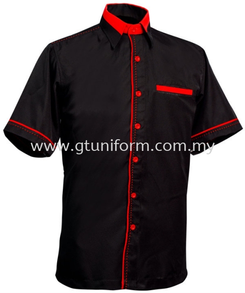 READY MADE UNIFORM M0310 (Black & Red) Series 3 - Polysoft Corporate Uniform Selangor, Kuala Lumpur (KL), Malaysia Supplier, Suppliers, Supply, Supplies | GT Uniform Sdn Bhd