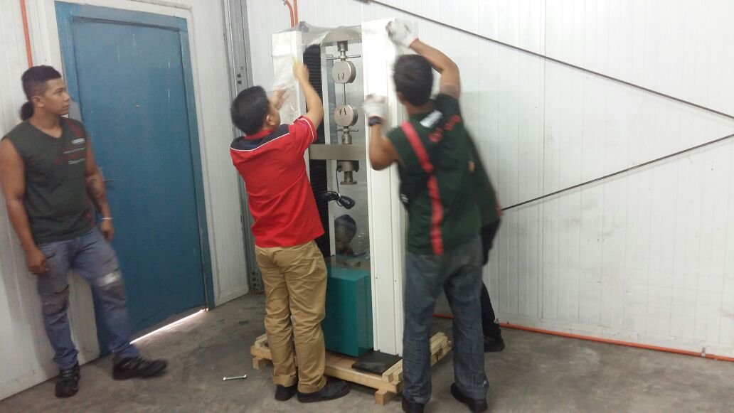 Victor Universal Testing Machine installation in Philippine