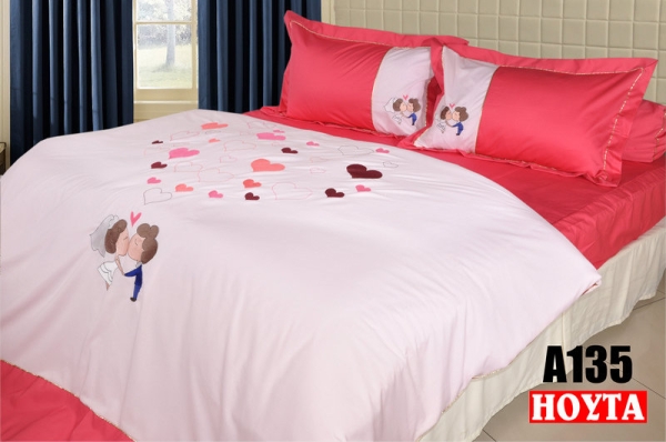 A135 copy Embroidery Bed Sheet (A) Bed Linen Penang, Malaysia, Butterworth Manufacturer, Supplier, Supply, Supplies | Hoyta Sdn Bhd