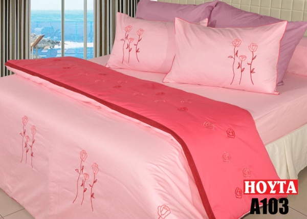 A103 copy Embroidery Bed Sheet (A) Bed Linen Penang, Malaysia, Butterworth Manufacturer, Supplier, Supply, Supplies | Hoyta Sdn Bhd