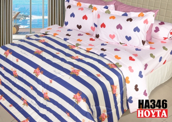 HA346(1) Full Cotton Printing Bed Sheet (HA) Bed Linen Penang, Malaysia, Butterworth Manufacturer, Supplier, Supply, Supplies | Hoyta Sdn Bhd