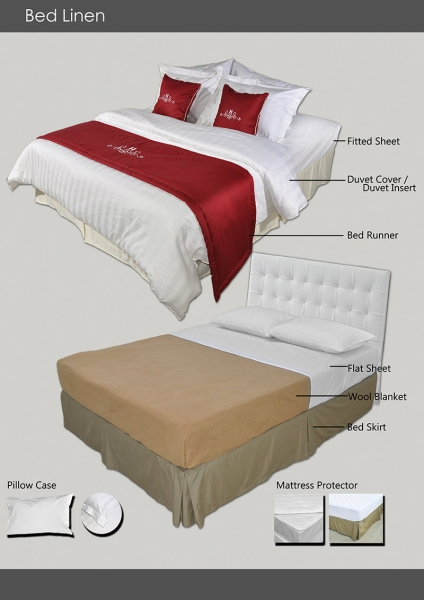 Bed Linen Hospitality Penang, Malaysia, Butterworth Manufacturer, Supplier, Supply, Supplies | Hoyta Sdn Bhd